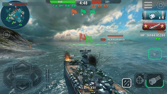 Warships Universe Naval Battle 0.8.3. Скриншот 1