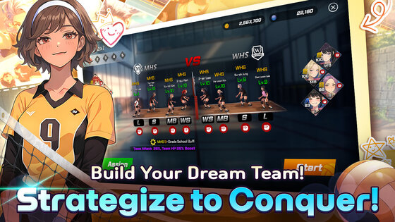Volley Girls: High School Story 1.16.1. Скриншот 20
