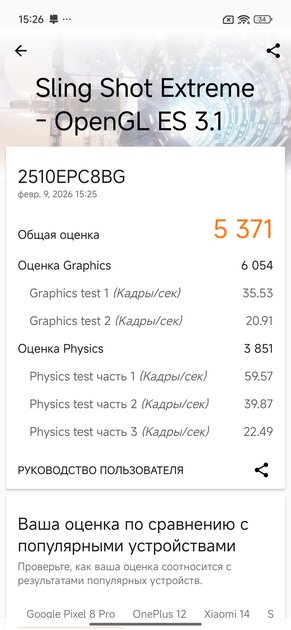 Быстрая зарядка, добротный чип и ёмкая батарея: обзор POCO M8 Pro 5G — Производительность и тесты. 9