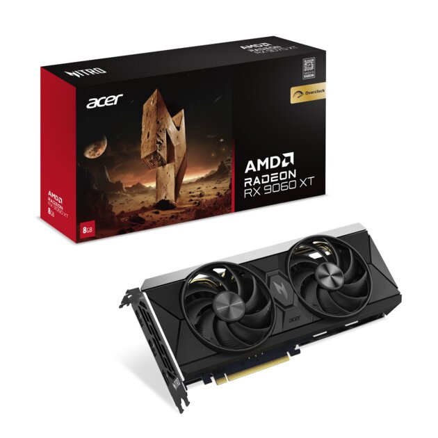 Acer привезла в Россию свою RX 9060 XT 8GB OC: игровую видеокарту для стабильного FPS 60+ в разрешении QHD