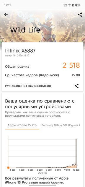 Недорогой смартфон с долгоиграющей батареей: обзор Infinix NOTE Edge — Производительность и тесты. 10