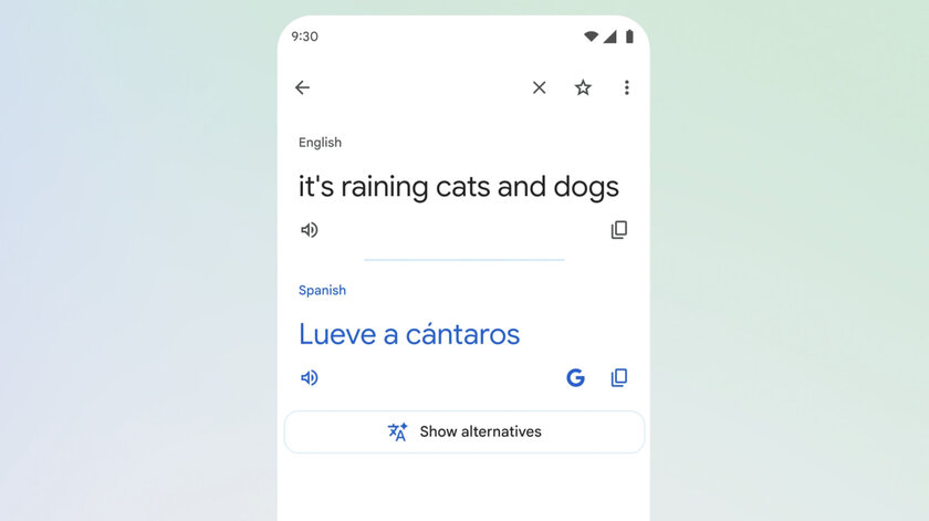 Google обновила «Переводчик»: предлагает альтернативы и лучше понимает идиомы