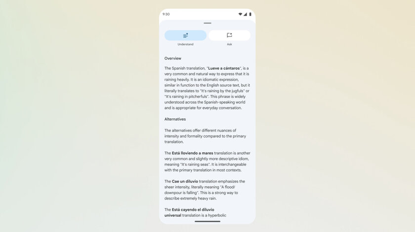 Google обновила «Переводчик»: предлагает альтернативы и лучше понимает идиомы
