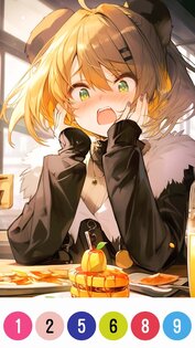 Anime Color by Number 1.185. Скриншот 5