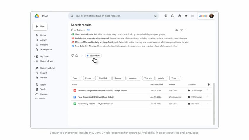 Google внедрила новые возможности Gemini в Docs, Sheets, Slides и Drive
