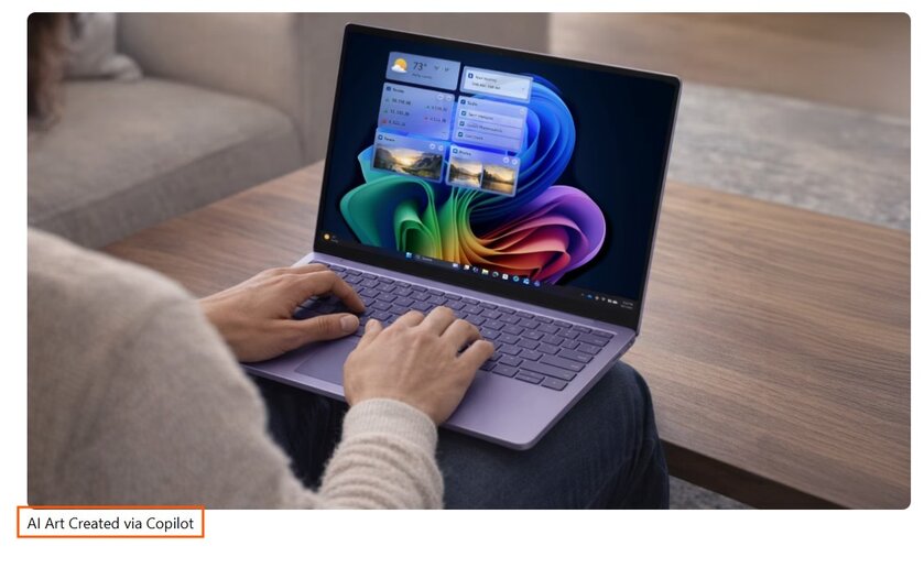 Microsoft использует изображения сгенерированных людей для продвижения функций Windows 11
