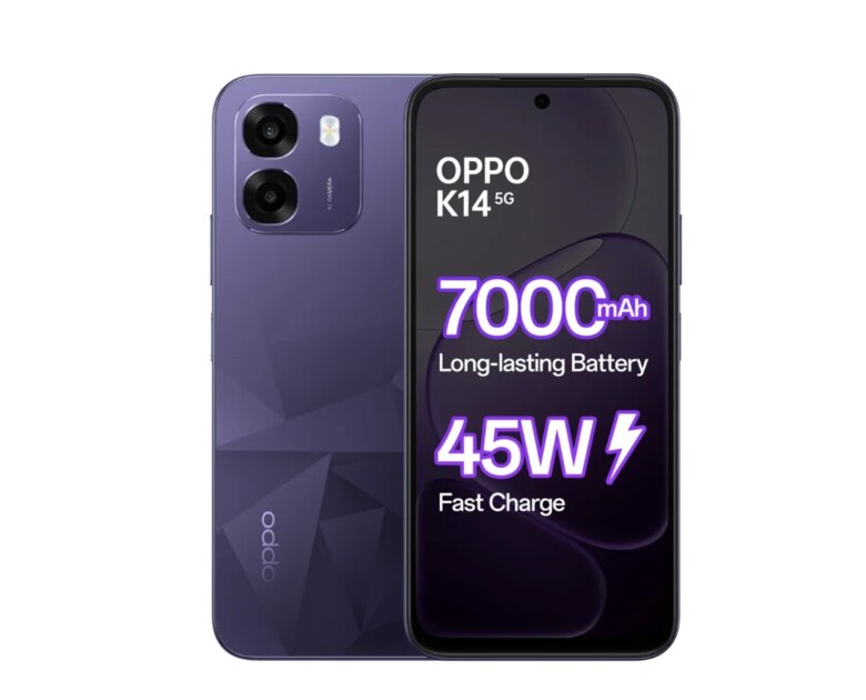 Dimensity 6300 и батарея на 7000 мАч за 195 долларов: OPPO представила смартфон K14 5G