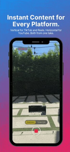 Горизонтально и вертикально одновременно: приложение DualShot Recorder решает проблему съёмки видео