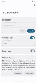 DSU Sideloader 2.03. Скриншот 1