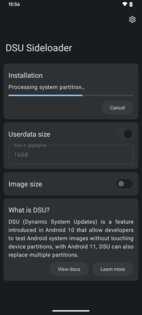 DSU Sideloader 2.03. Скриншот 2