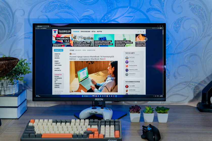Магия QD-OLED, 240 Гц и отклик 0,03 мс: обзор геймерского монитора AOC AGON PRO AG276QZD2 — Отзыв. 1