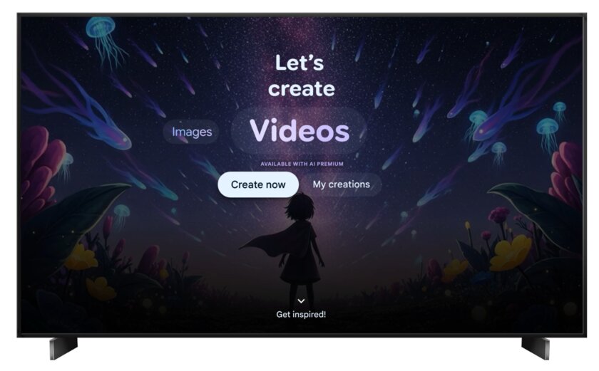 Google TV получил крупное обновление: вертикальные ролики, генерация изображений и Google Photos