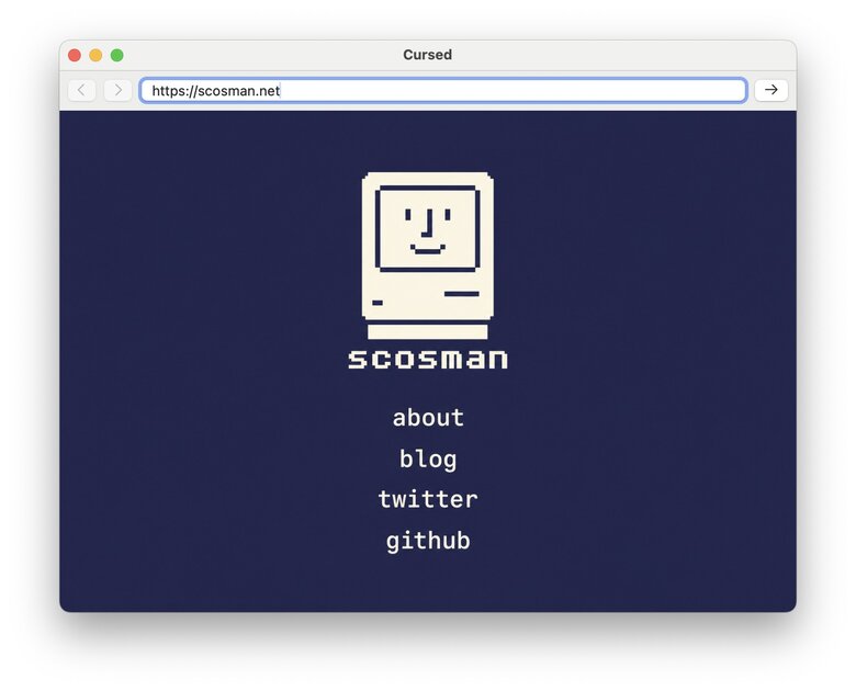 Этот браузер сломан — за рендеринг в Cursed Browser отвечает ИИ-модель