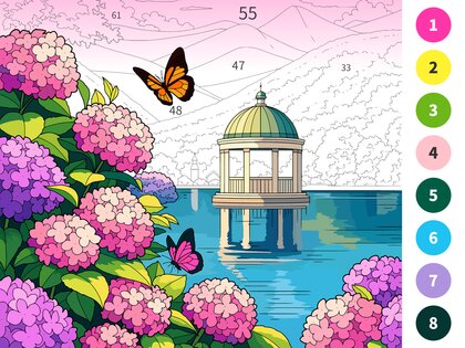 Цвет по номеру: Раскраски 5.9.0.6. Скриншот 8