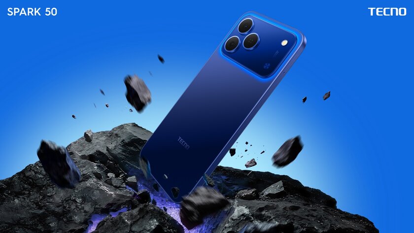 В России стартовали продажи TECNO SPARK 50: с 7000 мАч и интересным дизайном