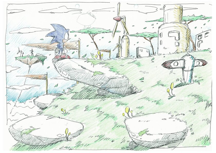 Sega опубликовала ранее неизвестные концепт-арты игры Sonic Adventure