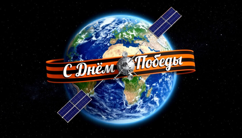 В День Победы спутник отправит на Землю сообщение с поздравлением