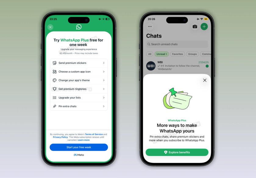 В WhatsApp* появилась платная подписка WhatsApp*: за неё дают стикеры, темы и значки