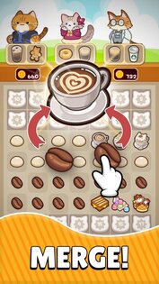 Merge Meow Cafe: Coffee cat 5.1.2. Скриншот 16