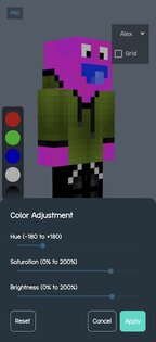 3D Skin Editor для Minecraft 2.5.4. Скриншот 3