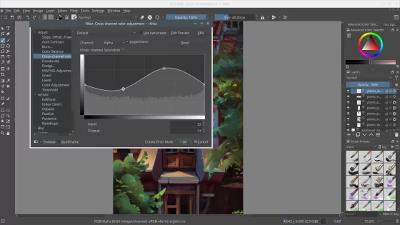 Krita 5.3.1. Скриншот 2