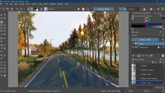 Krita 5.3.1. Скриншот 3