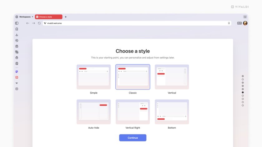 Представлен браузер Vivaldi 8.0 — с гибкой кастомизацией UI и новым дизайном