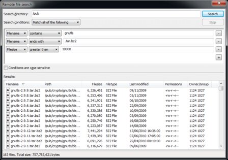 FileZilla. Скриншот 4