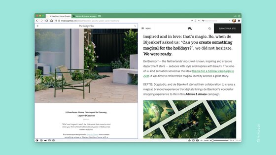 Vivaldi 8.0.4033.28 x64. Скриншот 1