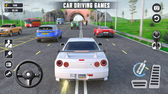 Real Highway Car Racing Games 1000.0.2. Скриншот 1