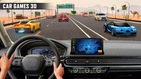 Real Highway Car Racing Games 1000.0.2. Скриншот 3