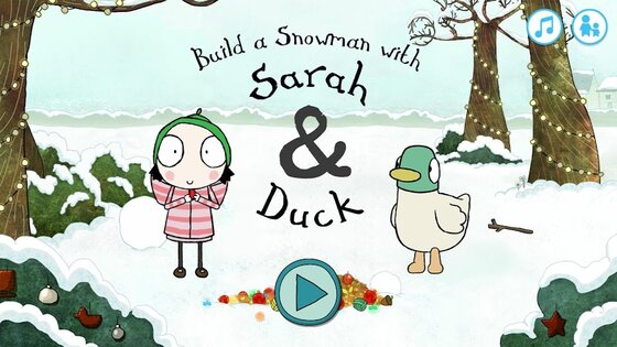 Sarah & Duck: Build a Snowman 1.2.1. Скриншот 3