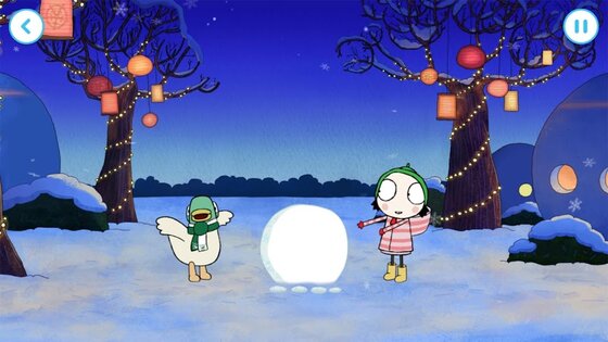 Sarah & Duck: Build a Snowman 1.2.1. Скриншот 4