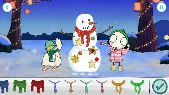 Sarah & Duck: Build a Snowman 1.2.1. Скриншот 6