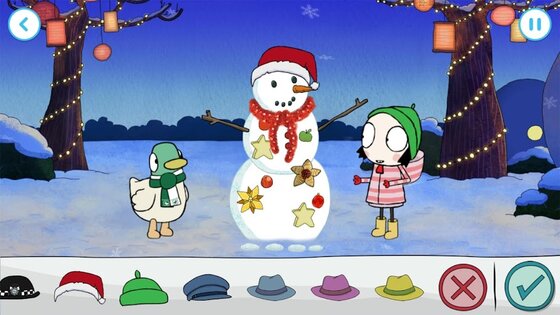 Sarah & Duck: Build a Snowman 1.2.1. Скриншот 7