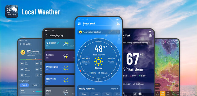 Local Weather: Live Forecast 1.9.9. Скриншот 1