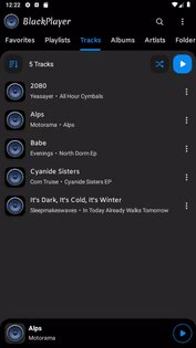 BlackPlayer Плеер Без Рекламы 1.0.10. Скриншот 1