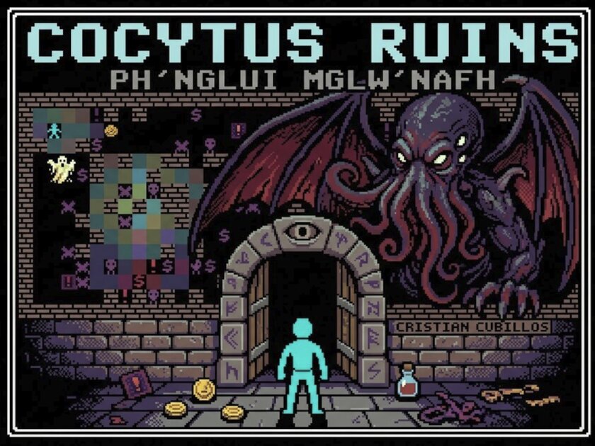 Cocytus Ruins — лавкрафтианский "рогалик", который выходит для компьютера Commodore 64