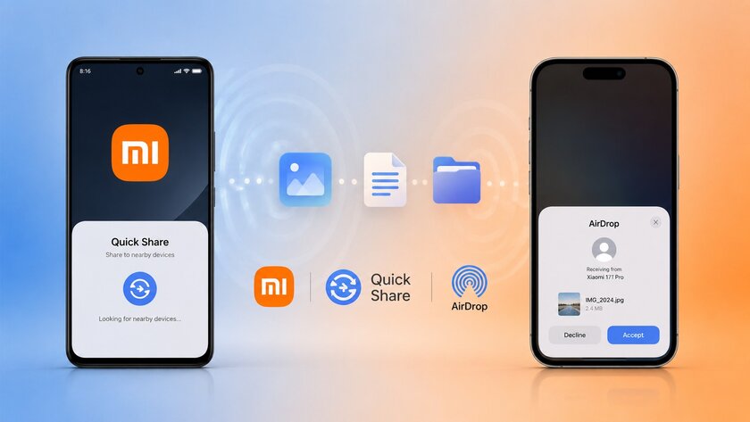 Xiaomi добавляет поддержку AirDrop в HyperOS — первым получит Xiaomi 17T Pro