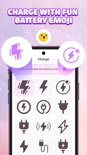 Emoji Battery Icon Customize 1.3.2. Скриншот 7
