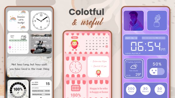 Widget 2026: Aesthetic Widgets 85.1.4. Скриншот 2
