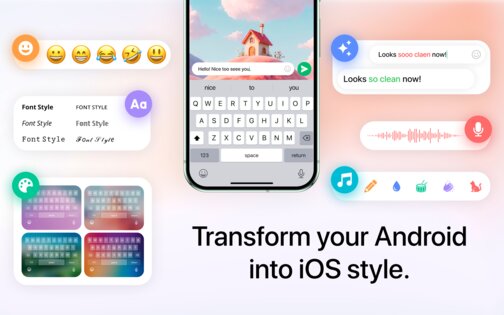 iPhone 15 Keyboard Fonts Emoji 39.0. Скриншот 17