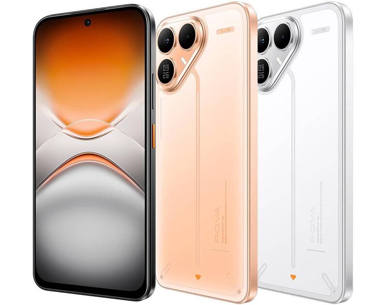Представлен TECNO POVA 8 с батареей 8000 мА·ч и матричным экраном на задней панели