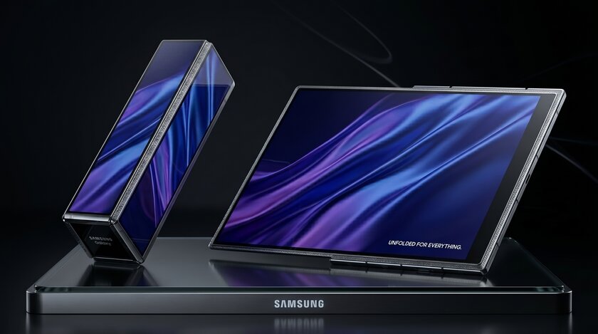 Samsung хочет превратить смартфон в «кирпич» — новый патент складного устройства