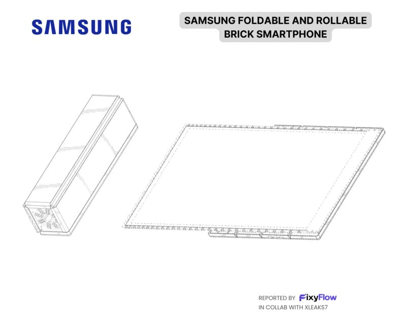 Samsung хочет превратить смартфон в «кирпич» — новый патент складного устройства