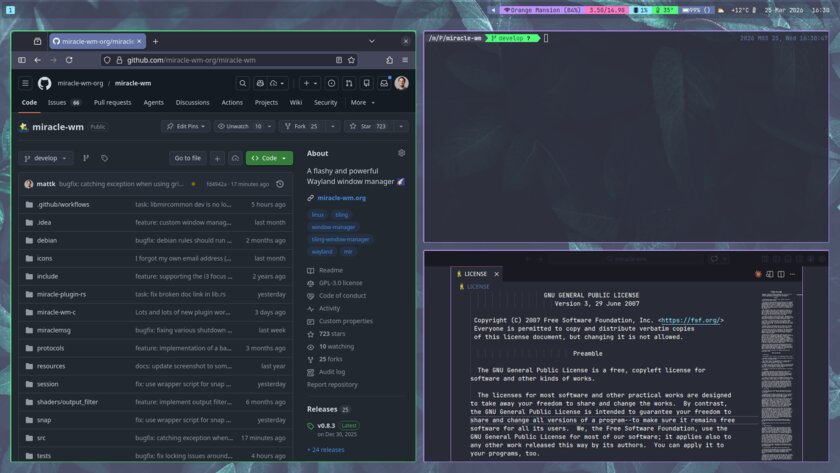 Основанный на Mir композитор Miracle-WM готовится к релизу 1.0: лучшая поддержка плагинов и Wayland