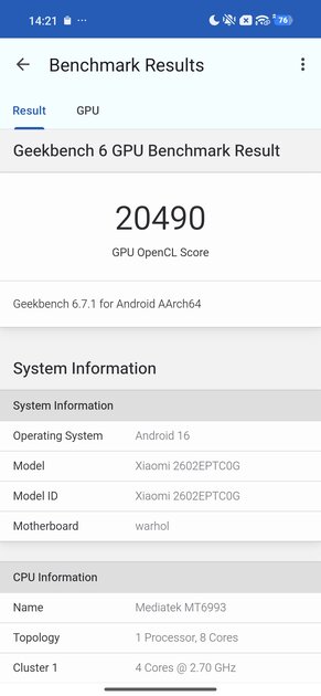 Тот самый «топ за свои деньги»? Подробный обзор и тест Xiaomi 17T Pro — Чипсет. 25