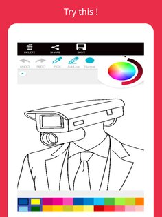 Cameraman Coloring Book 1.0. Скриншот 12