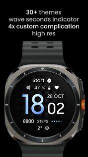 Wave: циферблат для Wear OS 1.8.5. Скриншот 2