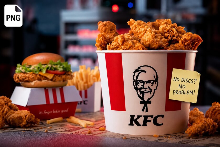 Курочка и пицца в цифре: KFC и Domino's высмеяли планы Sony отказаться от дисков для PlayStation
